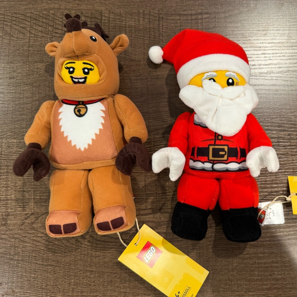 Lego Collection X Target Exclusive 10” Plush Santa & Reindeer Manhattan Toy Co.